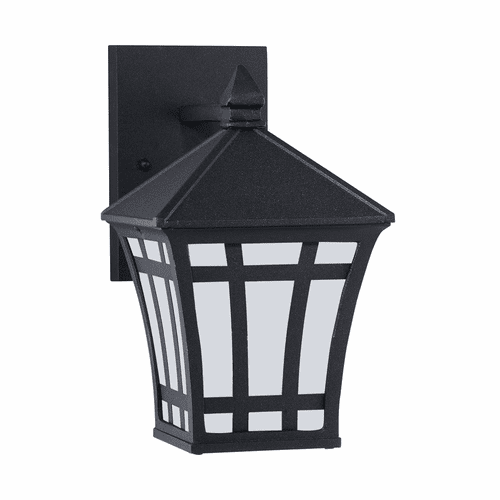 Sea Gull Herrington 1-LT Outdoor Wall Lantern - Black - 89131-12