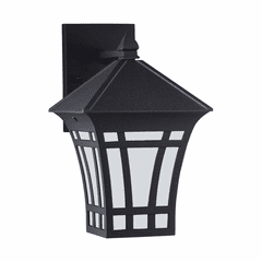 Sea Gull Herrington 1-LT Outdoor Wall Lantern - Black - 89132-12