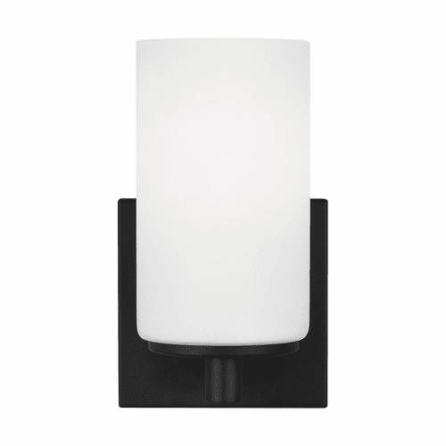 Sea Gull Hettinger 1-LT Wall / Bath Sconce - Midnight Black - 4139101EN3-112