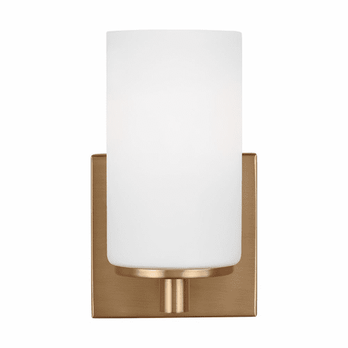 Sea Gull Hettinger 1-LT Wall / Bath Sconce - Satin Brass - 4139101EN3-848