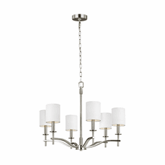 Sea Gull Hewitt 6-LT Chandelier - Satin Nickel - F3311/6SN