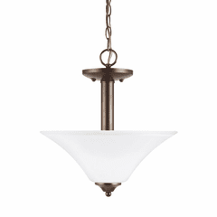 Sea Gull Holman 2-LT Semi-Flush/Pendant - Bell Metal Bronze - 77806EN3-827