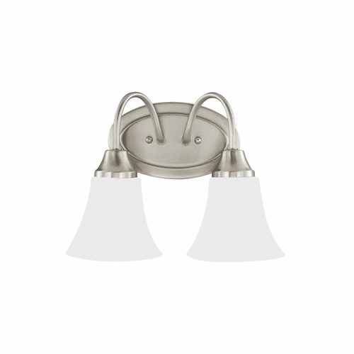 Sea Gull Holman 2-LT Wall/Bath Light - Brushed Nickel - 44806EN3-962