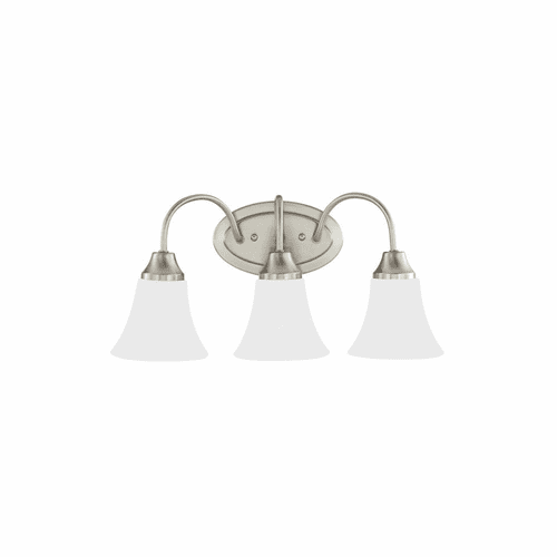 Sea Gull Holman 3-LT Wall/Bath Light - Brushed Nickel - 44807EN3-962