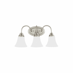 Sea Gull Holman 3-LT Wall/Bath Light - Brushed Nickel - 44807EN3-962