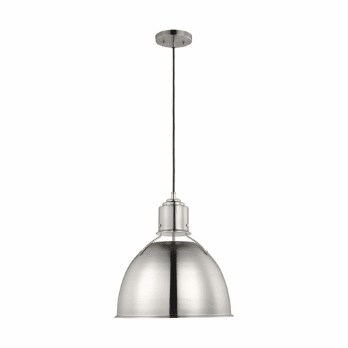 Sea Gull Huey One Light Medium Pendant - Brushed Nickel - 6680301-962