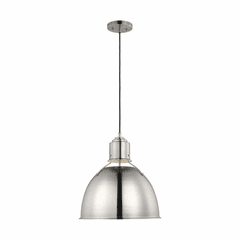 Sea Gull Huey One Light Medium Pendant - Brushed Nickel - 6680301-962