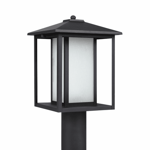 Sea Gull Hunnington 1-LT Outdoor Post Lantern - Black - 89129EN3-12