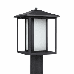 Sea Gull Hunnington 1-LT Outdoor Post Lantern - Black - 89129EN3-12