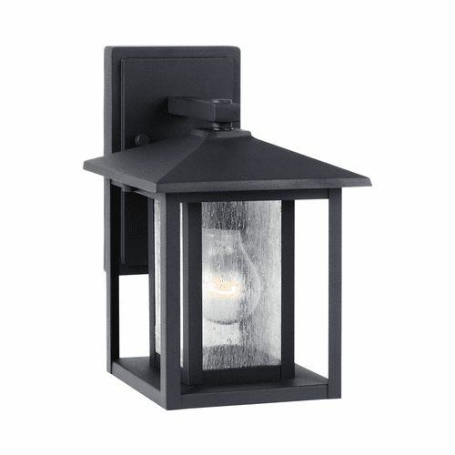 Sea Gull Hunnington 1-LT Outdoor Wall Lantern - Black - 88025-12