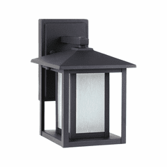 Sea Gull Hunnington 1-LT Outdoor Wall Lantern - Black - 89029EN3-12