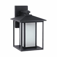 Sea Gull Hunnington 1-LT Outdoor Wall Lantern - Black - 89031-12