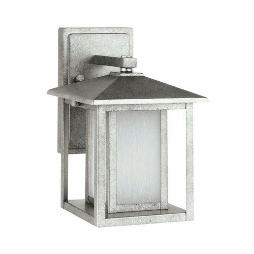 Sea Gull Hunnington 1-LT Outdoor Wall Lantern - Weathered Pewter - 89029EN3-57
