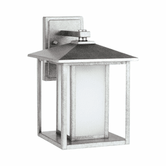 Sea Gull Hunnington Large LED Outdoor Wall Lantern - Pewter - 8903197S-57