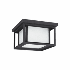 Sea Gull Hunnington LED Outdoor Ceiling Flush Mount - Black - 7903997S-12