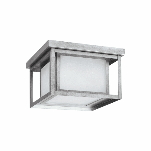 Sea Gull Hunnington LED Outdoor Ceiling Flush Mount - Pewter - 7903997S-57