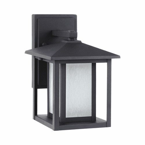Sea Gull Hunnington Small LED Outdoor Wall Lantern - Black - 8902997S-12
