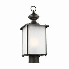 Sea Gull Jamestowne 1-LT Outdoor Post Lantern - Antique Bronze - 82570-71