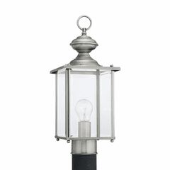 Sea Gull Jamestowne 1-LT Outdoor Post Lantern - Antique Brushed Nickel - 8257-965