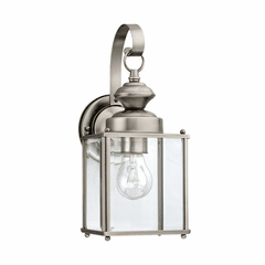 Sea Gull Jamestowne 1-LT Outdoor Wall Lantern - Antique Brushed Nickel - 8457-965