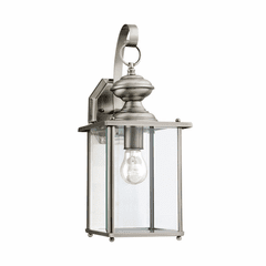 Sea Gull Jamestowne 1-LT Outdoor Wall Lantern - Antique Brushed Nickel - 8458-965