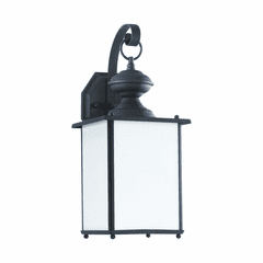 Sea Gull Jamestowne 1-LT Outdoor Wall Lantern - Black - 84158D-12 Sea Gull Jamestowne 1-LT Outdoor Wall Lantern - Black - 84158D-12