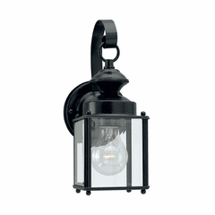 Sea Gull Jamestowne 1-LT Outdoor Wall Lantern - Black - 8456-12 Sea Gull Jamestowne 1-LT Outdoor Wall Lantern - Black - 8456-12
