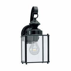 Sea Gull Jamestowne 1-LT Outdoor Wall Lantern - Black - 8457-12