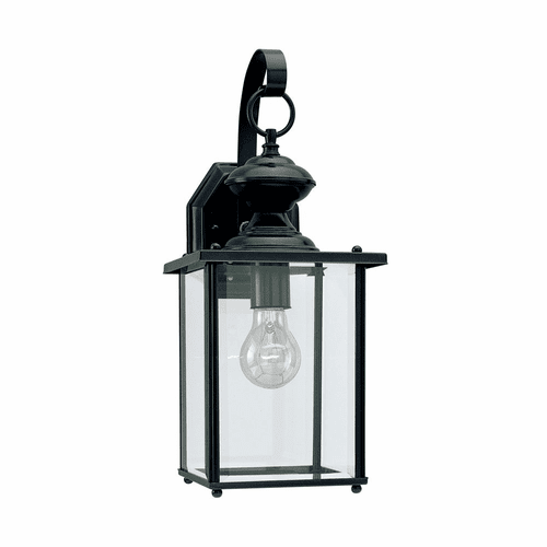 Sea Gull Jamestowne 1-LT Outdoor Wall Lantern - Black - 8458-12