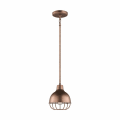 Sea Gull Jeyne 1-LT Mini-Pendant - Weathered Copper - 6146501-44