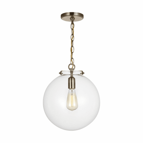 Sea Gull Kate One Light Sphere Pendant - Satin Brass - 6692101-848