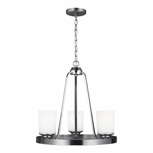 Sea Gull Kemal 3-LT Chandelier - Nickel - 3130703-962