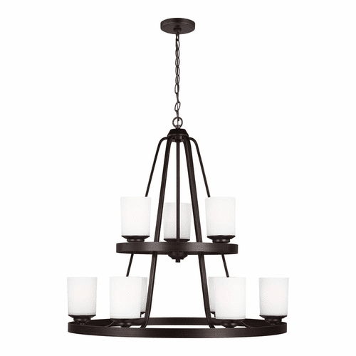 Sea Gull Kemal 9-LT Chandelier - Sienna - 3130709-710
