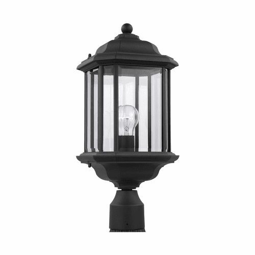 Sea Gull Kent 1-LT Outdoor Post Lantern - Black - 82029-12