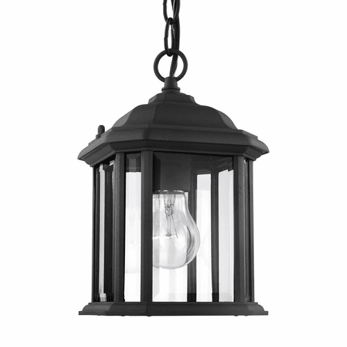 Sea Gull Kent 1-LT Outdoor Semi-Flush Convertible Pendant - Black - 60029-12