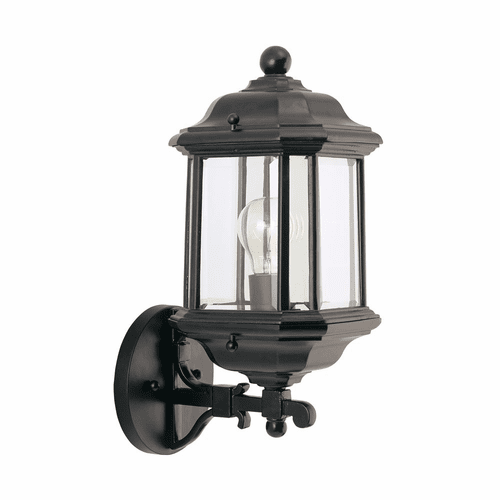 Sea Gull Kent 1-LT Outdoor Wall Lantern - Black - 84030-12