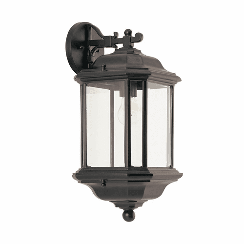 Sea Gull Kent 1-LT Outdoor Wall Lantern - Black - 84032-12