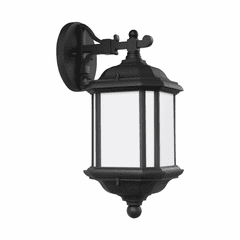 Sea Gull Kent 1-LT Outdoor Wall Lantern - Black - 84530-12
