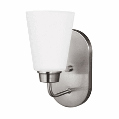 Sea Gull Kerrville 1-LT Bath/Wall Sconce - Brushed Nickel - 4115201-962