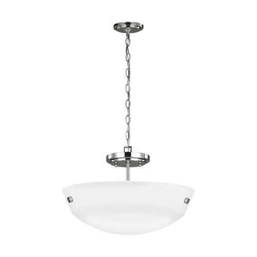 Sea Gull Kerrville 2-LT Semi-Flush Convertible Pendant - Chrome - 7715202-05