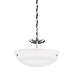 Sea Gull Kerrville 2-LT Semi-Flush Convertible Pendant - Nickel - 7715202-962