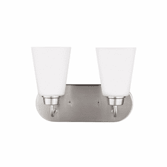 Sea Gull Kerrville 2-LT Wall/Bath Light - Brushed Nickel - 4415202-962