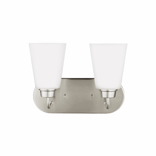 Sea Gull Kerrville 2-LT Wall/Bath Light - Brushed Nickel - 4415202EN3-962
