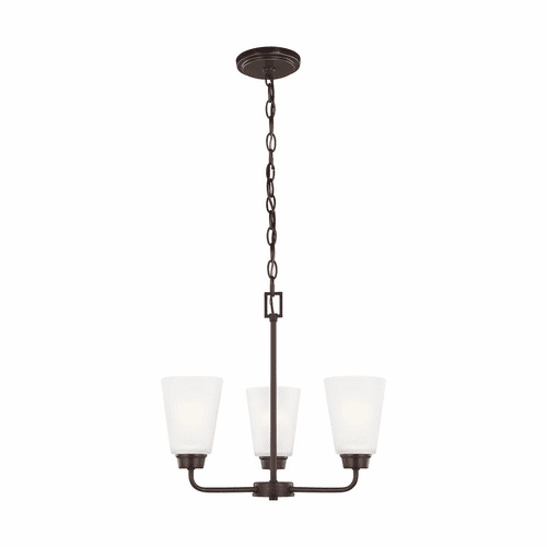 Sea Gull Kerrville 3-LT Chandelier - Bronze - 3115203-710