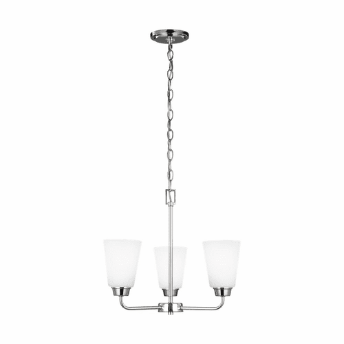 Sea Gull Kerrville 3-LT Chandelier - Chrome - 3115203-05