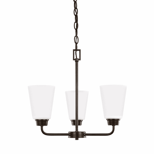 Sea Gull Kerrville 3-LT Chandelier - Heirloom Bronze - 3115203EN3-782