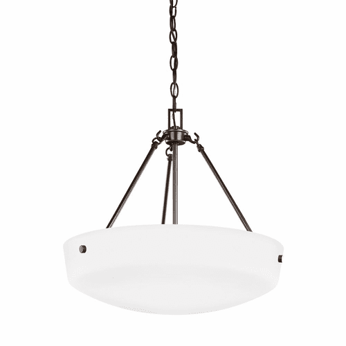Sea Gull Kerrville 3-LT Pendant - Heirloom Bronze - 6615203EN3-782
