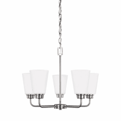 Sea Gull Kerrville 5-LT Chandelier - Brushed Nickel - 3115205-962 Sea Gull Kerrville 5-LT Chandelier - Brushed Nickel - 3115205-962