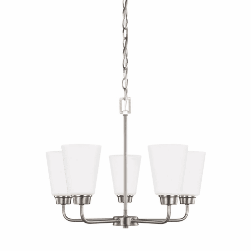 Sea Gull Kerrville 5-LT Chandelier - Brushed Nickel - 3115205EN3-962