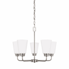 Sea Gull Kerrville 5-LT Chandelier - Brushed Nickel - 3115205EN3-962